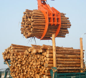La Cina La gru a benna del legname dell'escavatore del collegamento potente della gru a benna/legno idraulici degli escavatori attacca fornitore
